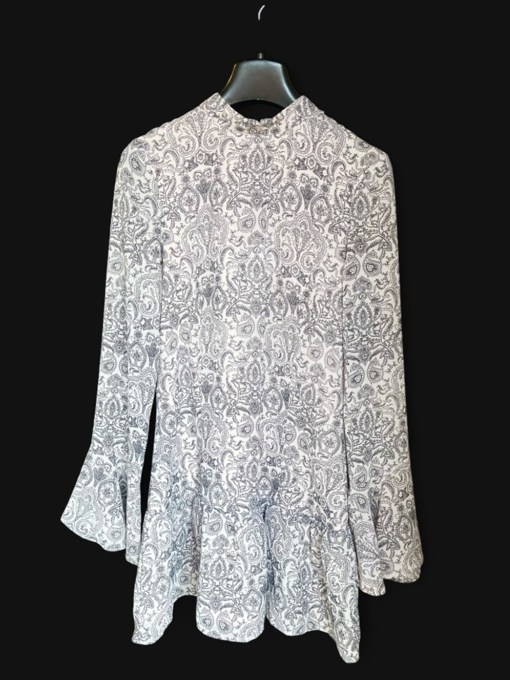 H&M Boho Paisley Print Drop Waist Mini Dress XS